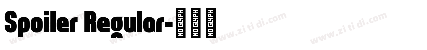 Spoiler Regular字体转换